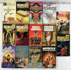 Vintage Lot 14 Paperback Books by Michael Moorcock Daw Science Fiction Fantasy - Bild 1 von 4