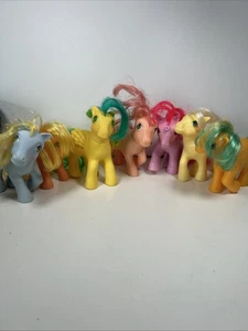 Vintage My Little Pony 1980s G1 Bundle Of 7 (2 Damaged) Hasbro - Picture 1 of 24