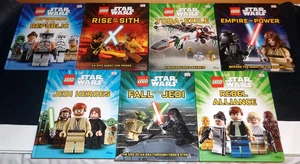 Lot of 7 Star Wars LEGO Kids Hardcover Books DK Illustrated Learning Set - Imagen 1 de 4