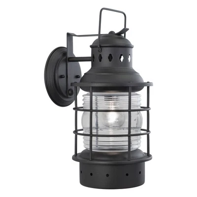 Hyannis 1-Light Outdoor Wall Sconce in Coastal and Lantern Style 18 Inches Tall - Image 1 of 4