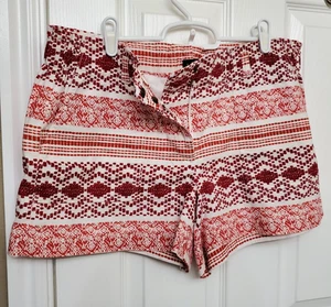 LOFT Mujer Rivera Rojo Blanco Tribal Estampado Geométrico Talla 8 - Imagen 1 de 5