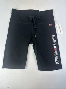 Tommy Hilfiger Sport Damen High-Rise Bike Shorts Schwarz Gr. Small Neu - Bild 1 von 4
