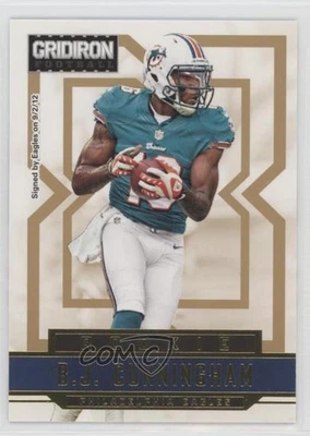 2012 Panini Gridiron Rookie Gold X's /100 BJ Cunningham #205 Rookie RC - Image 1 of 2