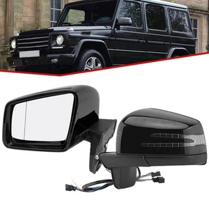 Pair Side Door Mirror Set For Mercedes Benz W463 G class G500 G63 G550 G65 Black - Picture 1 of 11
