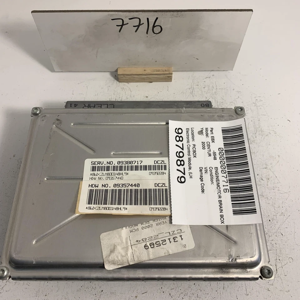 Fits 2000 Buick century, ECM/ECU, OEM:09380717 Foto 1 de 3