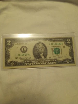 1976 $2 Trinary Note L01199109A - Image 1 of 2