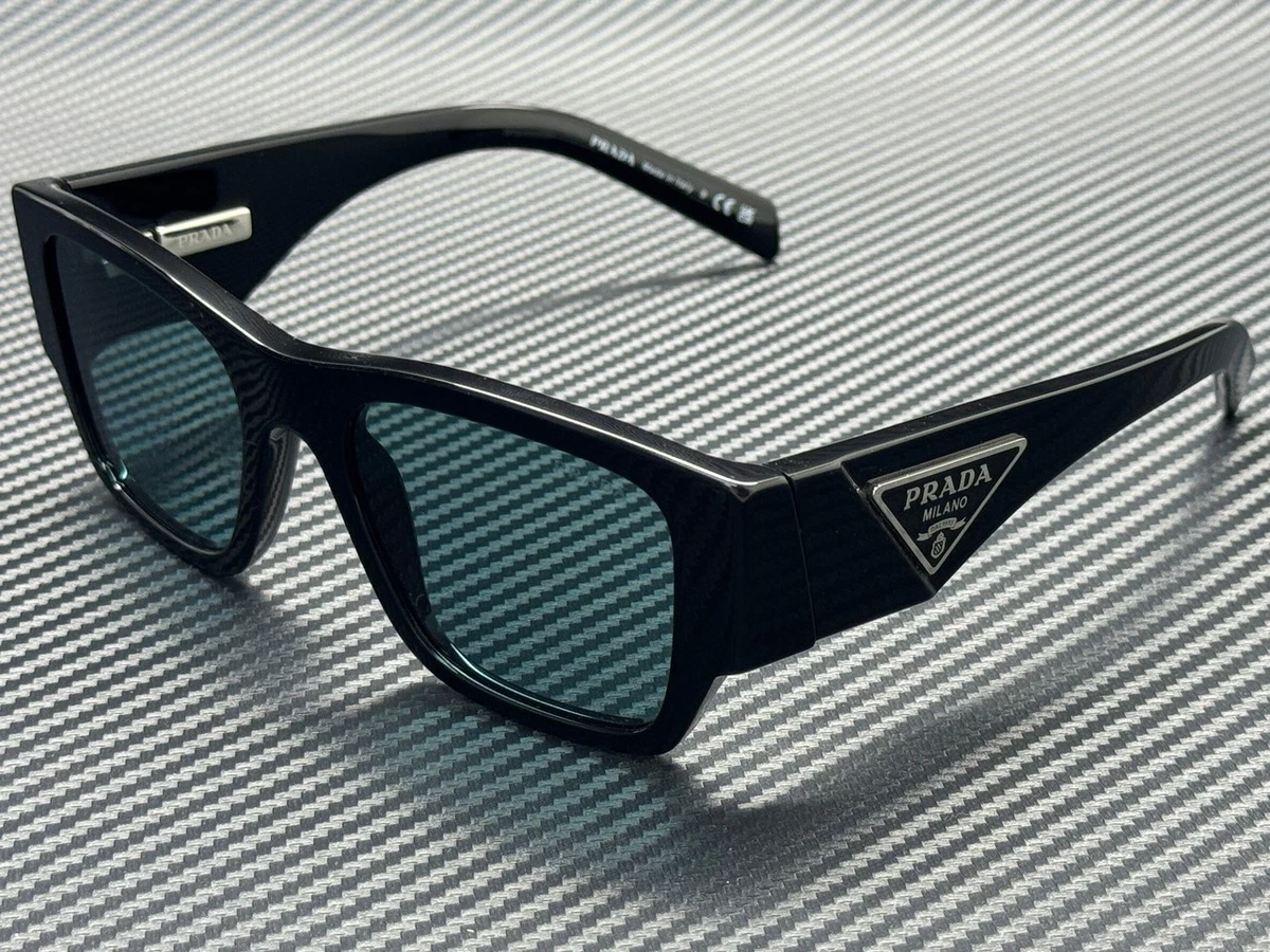 BRAND NEW Prada PR10ZS 16K40K Black Petrol Green Square Unisex Sunglasses Prada - PR 10ZS Sunglasses | Specs Collective main image 3