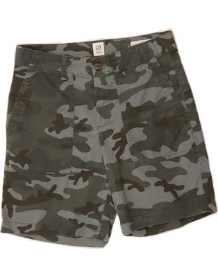 GAP Womens Girlfriend Chino Shorts US 6 Medium W30 Khaki Camouflage Cotton CB08 - Image 1 of 3