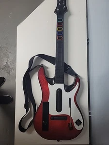 Nintendo Wii Guitar Hero GH5 Wireless Controller, Red w/ Strap - Picture 1 of 9
