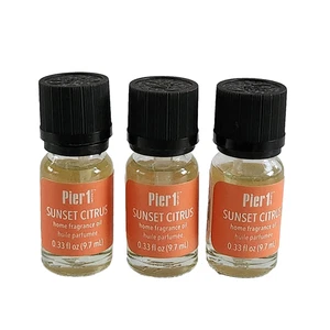 3 Pier 1 Imports Sunset Citrus Home Fragrance Oil 0.33 Fl. Oz. HTF Discontinued - Picture 1 of 2