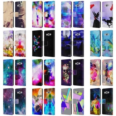 OFFICIAL HAROULITA FANTASY 2 LEATHER BOOK WALLET CASE FOR SAMSUNG PHONES 3 - Image 1 of 4