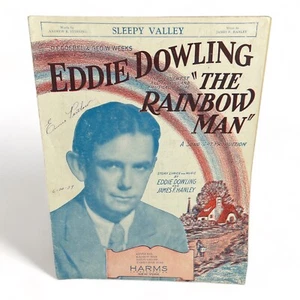 1929 Sleepy Valley Sheet Music Eddie Dowling Musical Picture The Rainbow Man - Picture 1 of 7