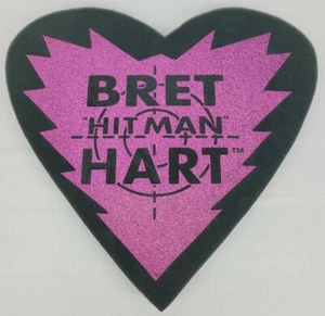 Bret the Hitman Hartschaum Herz Finger 1994 WWF selten Vintage Wrestling WWE Merch - Bild 1 von 9