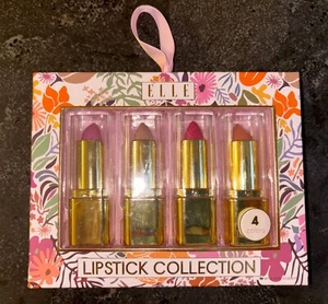 Elle Lipstick Collection- 4 Lipsticks: Mauve, Tan, Fuchsia, Brown - Picture 1 of 2