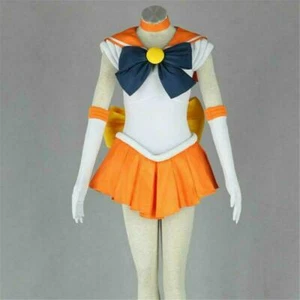 Costume cosplay Sailor Moon oggetti di scena vestiti fiocco anime Minako Aino marinaio Venere nuovo - Foto 1 di 5