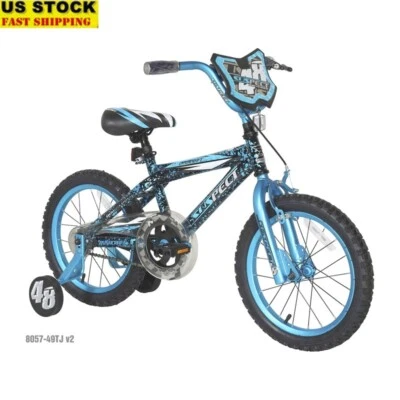 16 Inch Boys BMX Bike Training Wheels Coaster Brake Handlebar Shield Steel Frame - Image 1 of 4