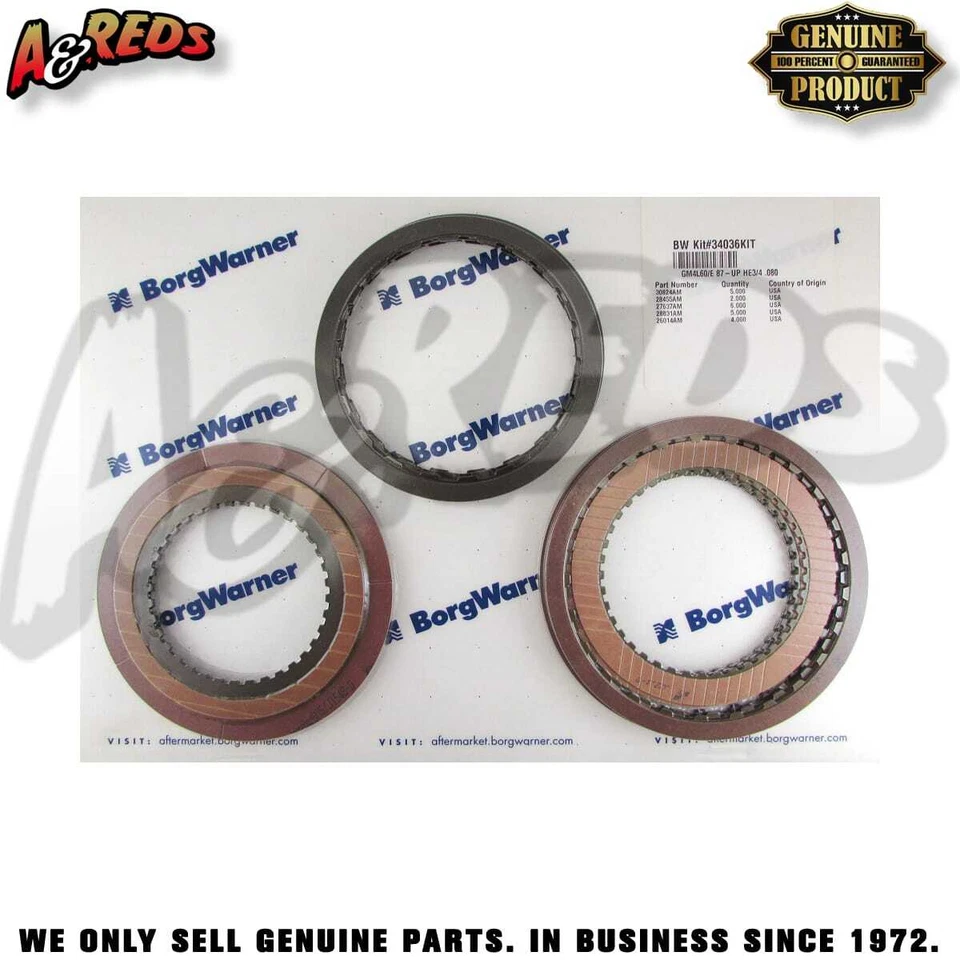Комплект фрикционной муфты Borg Warner GM 4L60, 4L60E (#34036KIT) - Изображение 1 из 1