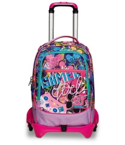 TROLLEY JACK 3 WHEEL ORGANIZED BACKPACK SEVEN GLEAMLED GIRL, NEW SCHOOL 2024 - Picture 1 of 5