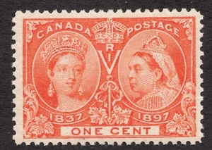 1897 Canada Sc# 51 - 1¢ Queen Victoria's Diamond Jubilee. MNH  - Picture 1 of 1