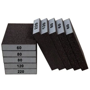 Fine Sanding Block Sandpaper Sponge - 10Pcs Mixed Grit Sand Paper Blocks Asso... - Picture 1 of 5