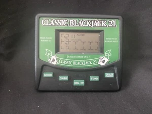 Electronic Classic Black Jack 21 Hand Held Game - Tested, Works Perfectly - Picture 1 of 2