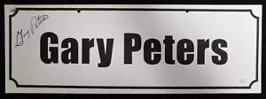 Gary Peters Signed 7x20 Name Plate Convention Sign JSA Authenticated - Picture 1 of 4