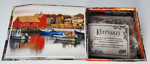 Sure-Lox Keepsakes Box 1000 Piece Jigsaw Puzzles - Red Barn and Boats