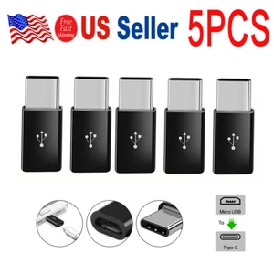 5pcs V8 To Type-c Micro Adapter Plug Adaptor Cell Phone Accessorie Connector - Picture 1 of 9