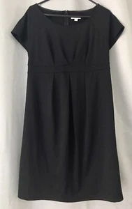 Liz Lange Maternity Black Short Sleeve Dress Womens Medium NWT - Picture 1 of 11