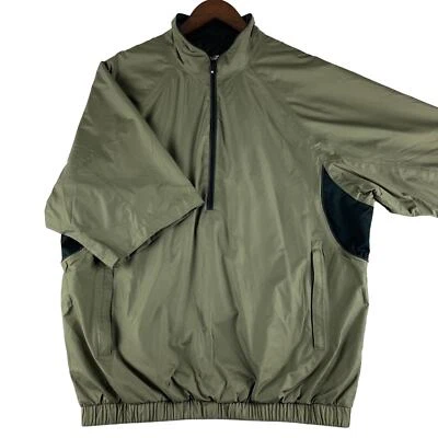 Footjoy Dryjoys FJ Green Tour Collection Men's Half Zip Windbreaker L - Image 1 of 4