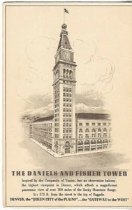 VTG Post Card - The Daniels & Fisher Stores Co Advertisement Denver, CO - Bild 1 von 2