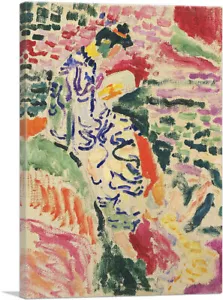 ARTCANVAS La Japonaise: Woman Beside the Water Canvas Art Print by Henri Matisse - Picture 1 of 11