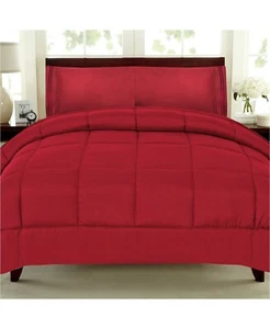 Elegant Comfort Luxury Super Soft Goose Down Alternative, King, Red. NEW - Picture 1 of 1