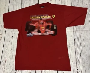 Ferrari Vintage T Shirt 2002 Indianapolis Formula One Grand Prix Size XL Red - Picture 1 of 11