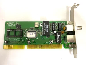 VINTAGE ACER ALN-101AS ALN-101TB 16 BIT ISA ETHERNET ADAPTER RJ45 COAX LAN12 - Picture 1 of 3