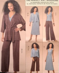 Uncut McCalls M5671 Sewing Pattern Sleeveless Top Dress Pants Cardigan Sz 16-24 - Picture 1 of 5