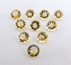 Natural Citrine Round Cut Lot Loose Gemstone 10 MM For Ring Making Stone P-662