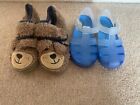 BOYS TODDLER SHOES SLIPPERS JELLYSHOES 6 AND 7 GEORGE 