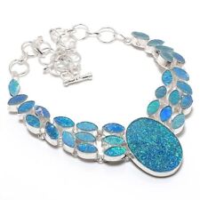 Triplet Opal Gemstone Handmade 925 Sterling Silver Jewelry Necklace 18"