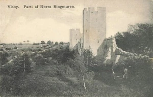 Postcard Wisby (Visby) Sweden. Part of the North Ring Wall Church Ruins - Picture 1 of 2