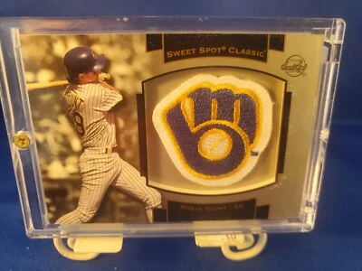 2003 Upper Deck Sweet Spot Classic Logo Robin Yount #P-RY1 Patch  - Image 1 of 2
