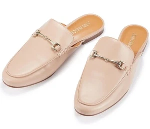 JENN ARDOR Women's Nude Mules Flat Loafer Backless Slip-on Shoes 8.5 New !! - Picture 1 of 10