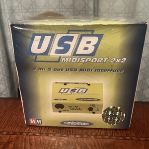M-Audio MIDISPORT In 2x2 out USB MIDI Interface Midiman Brand New Sealed - Picture 1 of 2