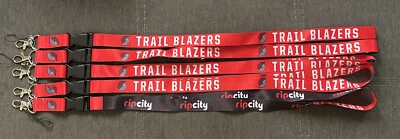Portland Trailblazers Reversible Lanyards Lot Of 5 Red & Black - Image 1 of 4
