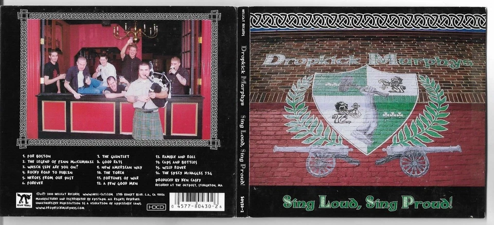 Dropkick Murphys - Sing Loud, Sing Proud (Digipak CD 2000) PUNK ROCK - Image 1 of 1