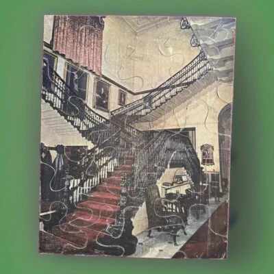 Antique Piece Wooden Jigsaw Puzzle 1940s - Image 1 of 4