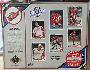 13802  90-91 Detroit Red Wings Commemorative Sheet 12.04.1990