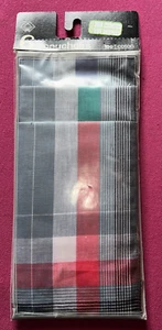 6 mouchoirs écossais en pur coton vintage mais neufs 40 cm x 41  cm - Picture 1 of 3