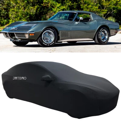 Cubierta de auto negra satinada elástica a prueba de arañazos interior para Chevrolet Corvette C3 Foto 1 de 4