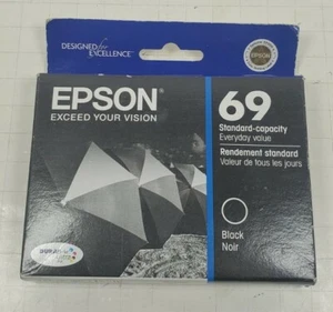 Genuine Epson T69120 BLACK Ink Cartridge Sealed Fresh NEW 03/2015 - Picture 1 of 3